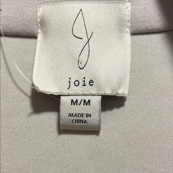 Joie Cream/Taupe Button-Up Utility Shirt Shacket - Picture 2 of 15